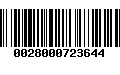 Código de Barras 0028000723644