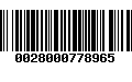 Código de Barras 0028000778965