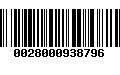 Código de Barras 0028000938796