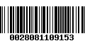 Código de Barras 0028081109153