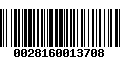 Código de Barras 0028160013708