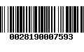 Código de Barras 0028190007593