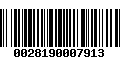 Código de Barras 0028190007913