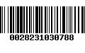 Código de Barras 0028231030788