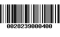 Código de Barras 0028239000400