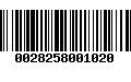 Código de Barras 0028258001020