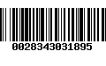 Código de Barras 0028343031895