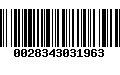 Código de Barras 0028343031963