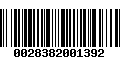 Código de Barras 0028382001392