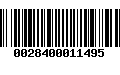 Código de Barras 0028400011495