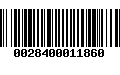 Código de Barras 0028400011860