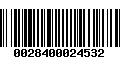 Código de Barras 0028400024532