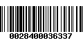 Código de Barras 0028400036337