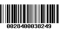 Código de Barras 0028400038249