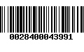 Código de Barras 0028400043991