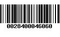 Código de Barras 0028400046060