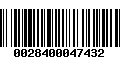 Código de Barras 0028400047432