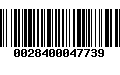 Código de Barras 0028400047739