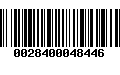 Código de Barras 0028400048446