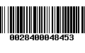 Código de Barras 0028400048453