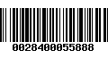 Código de Barras 0028400055888