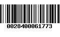 Código de Barras 0028400061773