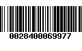 Código de Barras 0028400069977