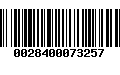 Código de Barras 0028400073257