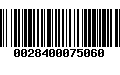 Código de Barras 0028400075060