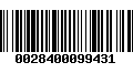 Código de Barras 0028400099431