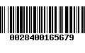 Código de Barras 0028400165679