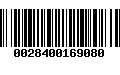 Código de Barras 0028400169080