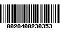 Código de Barras 0028400230353