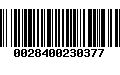 Código de Barras 0028400230377