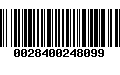 Código de Barras 0028400248099