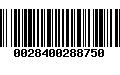 Código de Barras 0028400288750