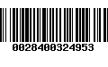 Código de Barras 0028400324953