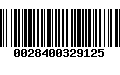 Código de Barras 0028400329125