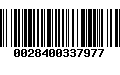 Código de Barras 0028400337977