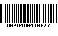 Código de Barras 0028400410977