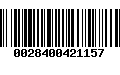 Código de Barras 0028400421157