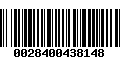 Código de Barras 0028400438148