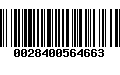 Código de Barras 0028400564663