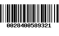 Código de Barras 0028400589321