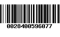 Código de Barras 0028400596077