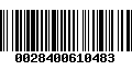 Código de Barras 0028400610483