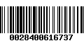 Código de Barras 0028400616737