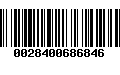 Código de Barras 0028400686846