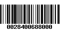 Código de Barras 0028400688000