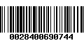 Código de Barras 0028400690744